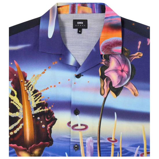 Edwin Ανδρικό πουκάμισο Temple Of Flora SS Shirt